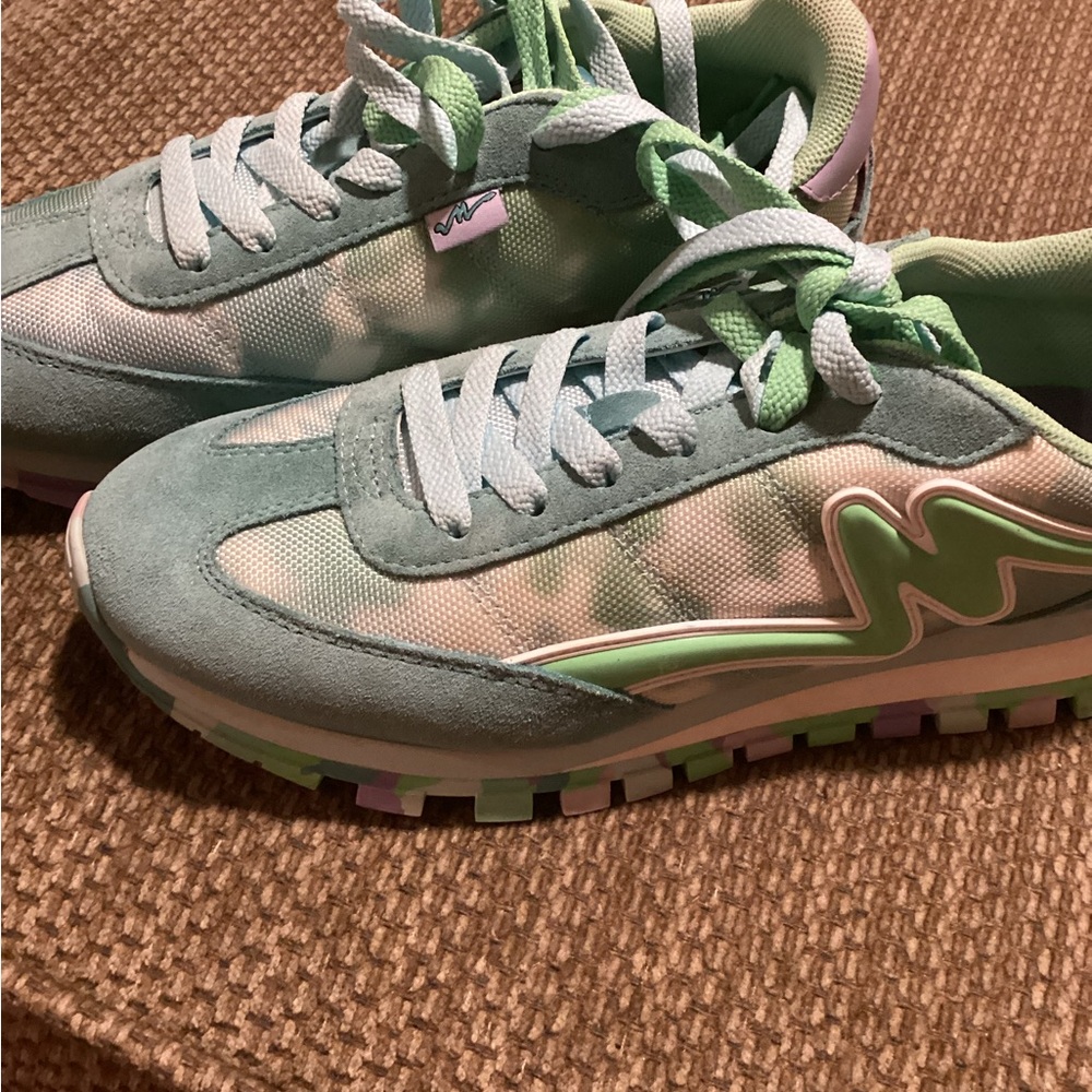 Marc Jacobs Mint Green and Light Blue Athletic Shoes